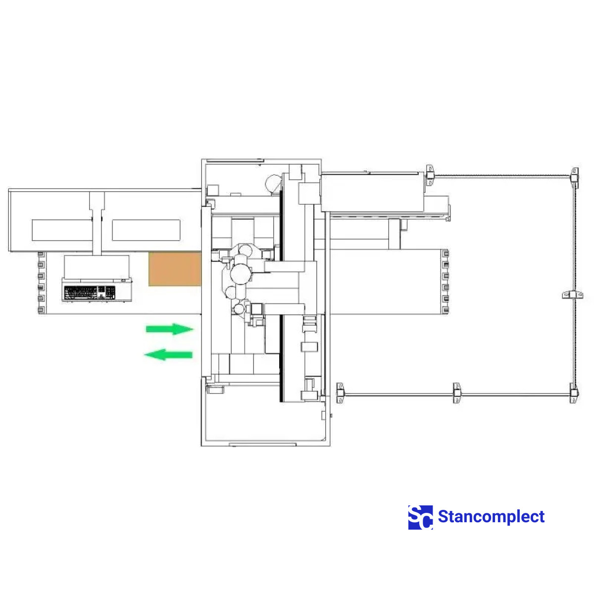 CNC drilling center KD-610NHZ with two drilling groups (milling with tool change + grooving saw)